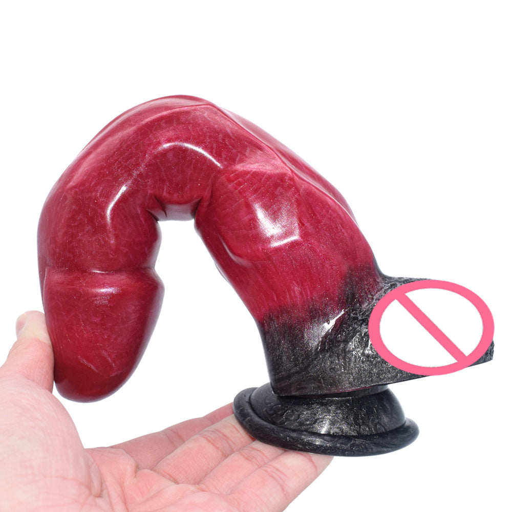 Dildo imitation animal penis male and female masturbator, special-shaped anal plug adult sex products, manual masturbation stick