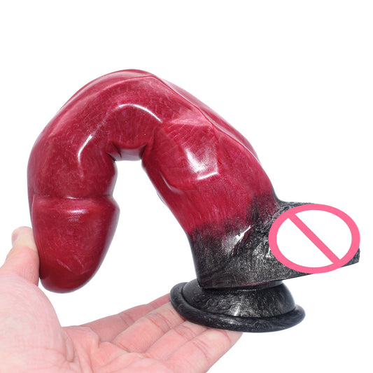 Dildo imitation animal penis male and female masturbator, special-shaped anal plug adult sex products, manual masturbation stick